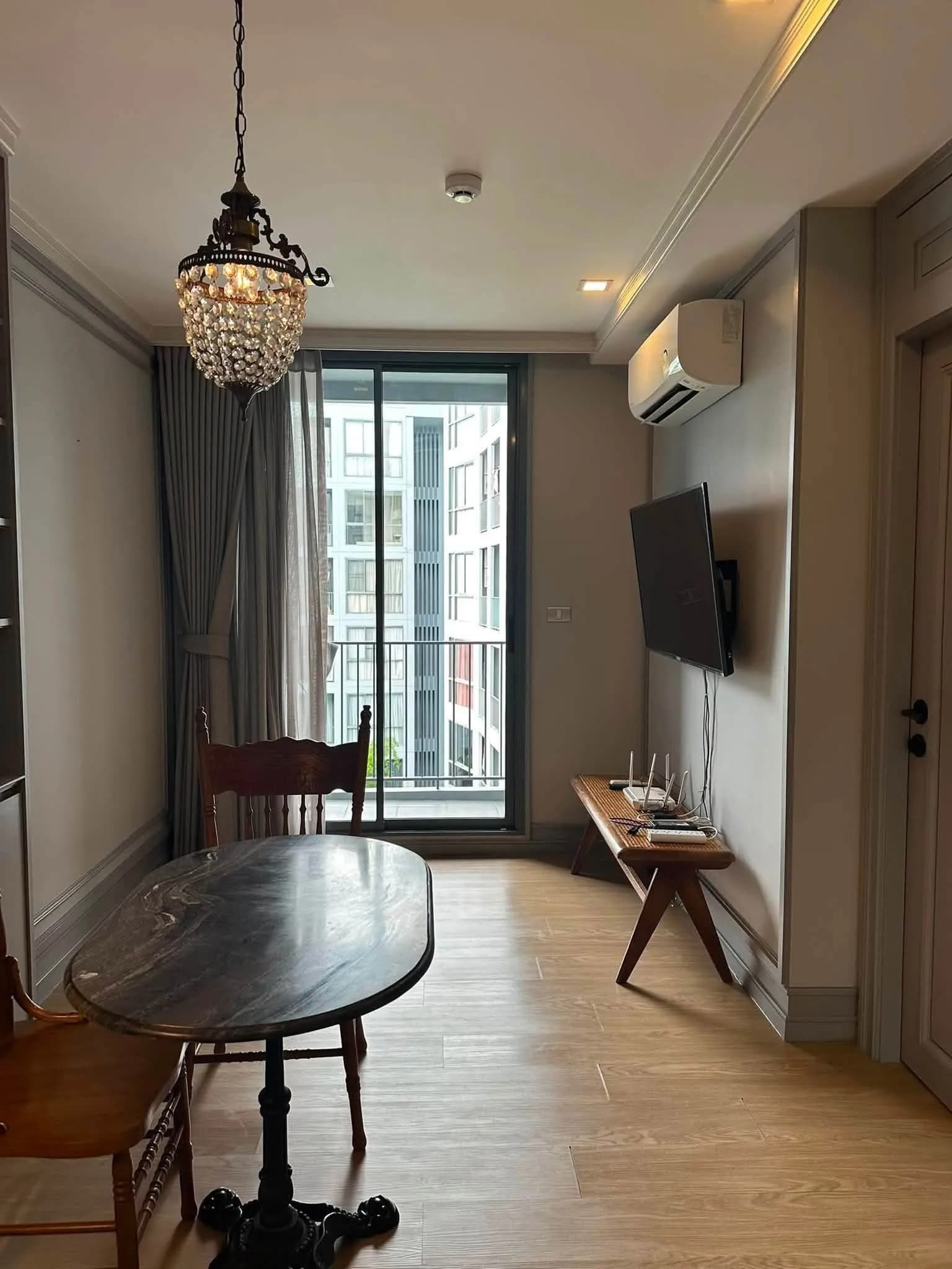 1-Schlafzimmer-Eigentumswohnung zur Miete im The Nest Sukhumvit 71, 34 m², 6. Etage, Gartenblick, komplett möbliert, nahe BTS Phra Khanong