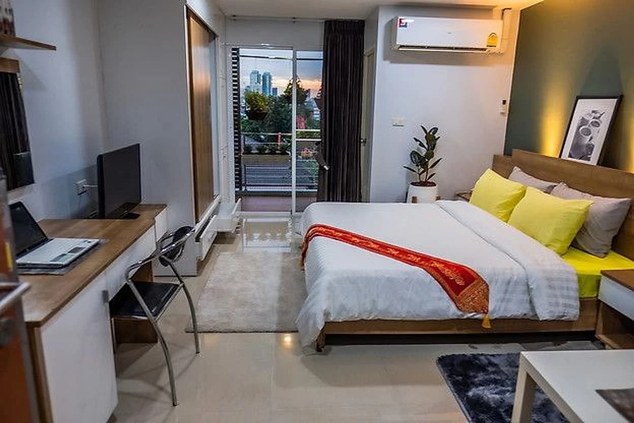 Baansuan Ratchada Resident، Soi Lat Phrao 64 Yaek 4، Wang Thonglang: استوديوهات للإيجار الشهري بمساحة 27 م² وغرف بحديقة بمساحة 39 م²، مع صالة رياضية كبيرة صورة 3