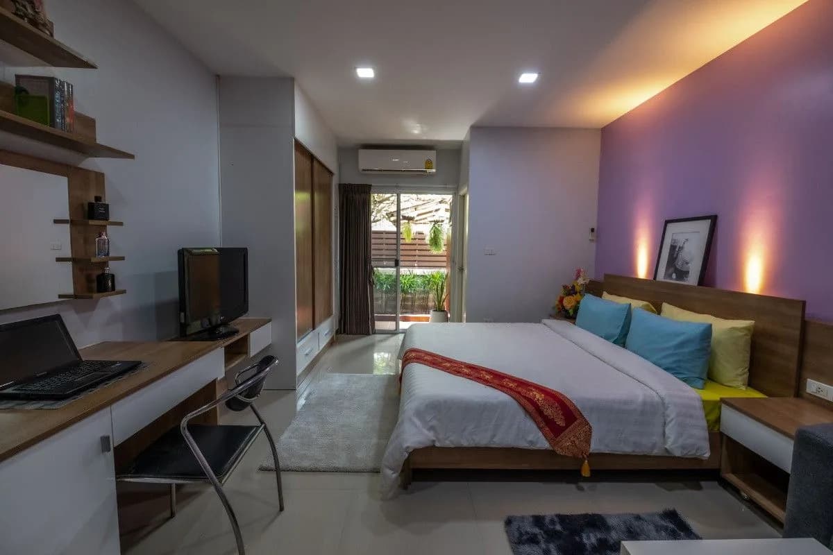 Baansuan Ratchada Resident، Soi Lat Phrao 64 Yaek 4، Wang Thonglang: استوديوهات للإيجار الشهري بمساحة 27 م² وغرف بحديقة بمساحة 39 م²، مع صالة رياضية كبيرة صورة 4