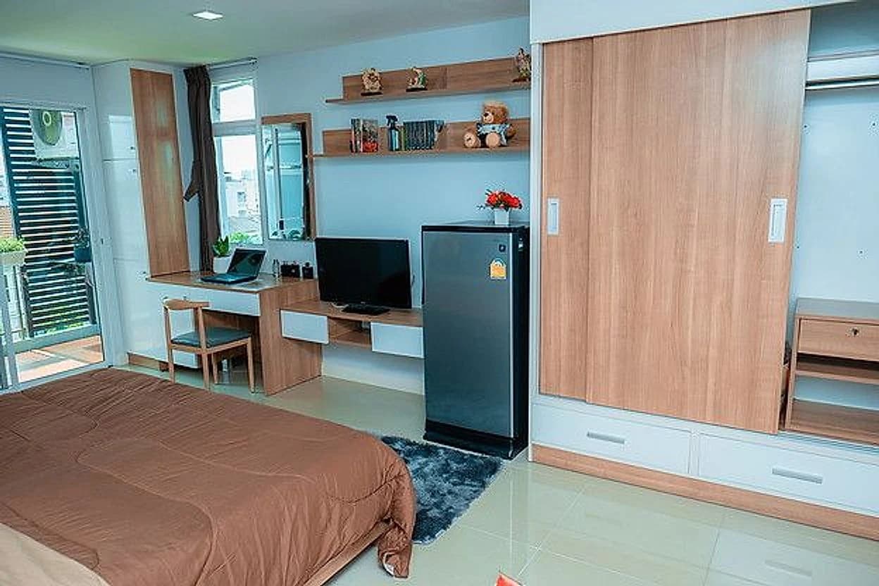 Baansuan Ratchada Resident، Soi Lat Phrao 64 Yaek 4، Wang Thonglang: استوديوهات للإيجار الشهري بمساحة 27 م² وغرف بحديقة بمساحة 39 م²، مع صالة رياضية كبيرة صورة 7