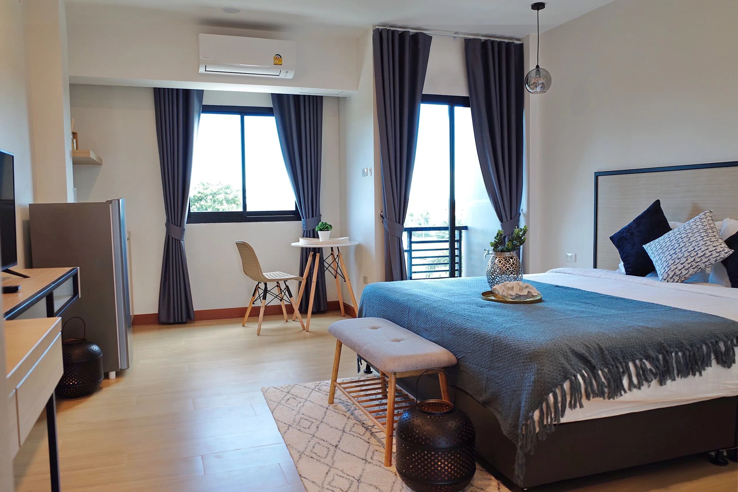 Chaviya Apartment Building B, Ban Chang: Monthly Studios of 29.5 sq.m. with a Private Balcony near Phla Beach photo 6