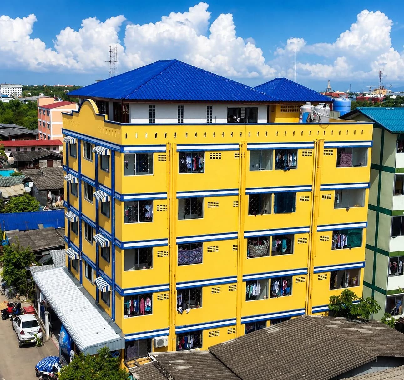 Kanittha Apartment, King Kaew: phòng quạt 18 m² có ban công cho thuê theo tháng, gần Big C Place Bang Phli ảnh 2