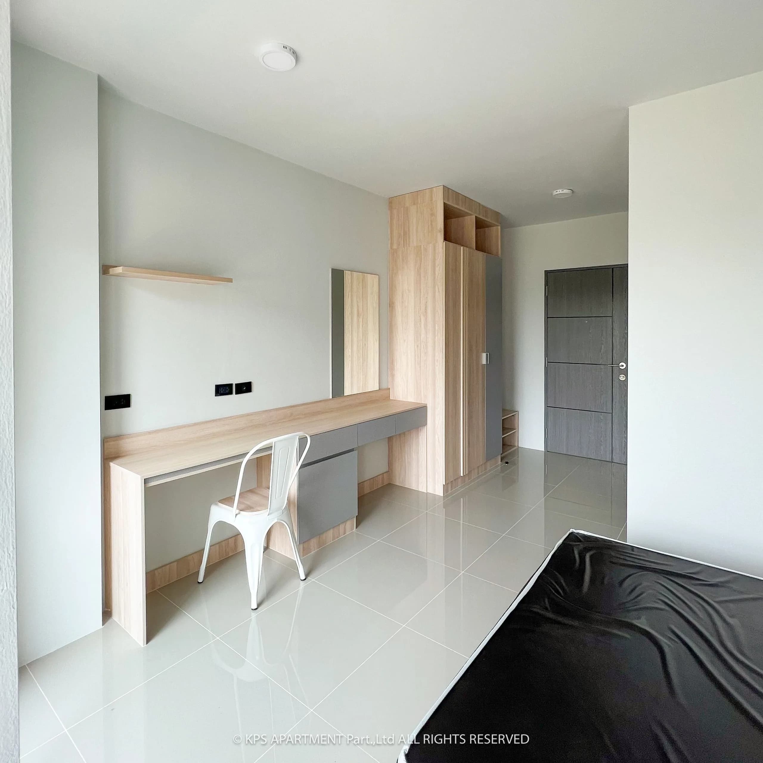 Disewakan Studio Bulanan Furnished dengan Balkon Lebar dan Kulkas Gratis di KPS Residence, Rangsit Khlong 10, di Samping Pabrik GPO foto 5