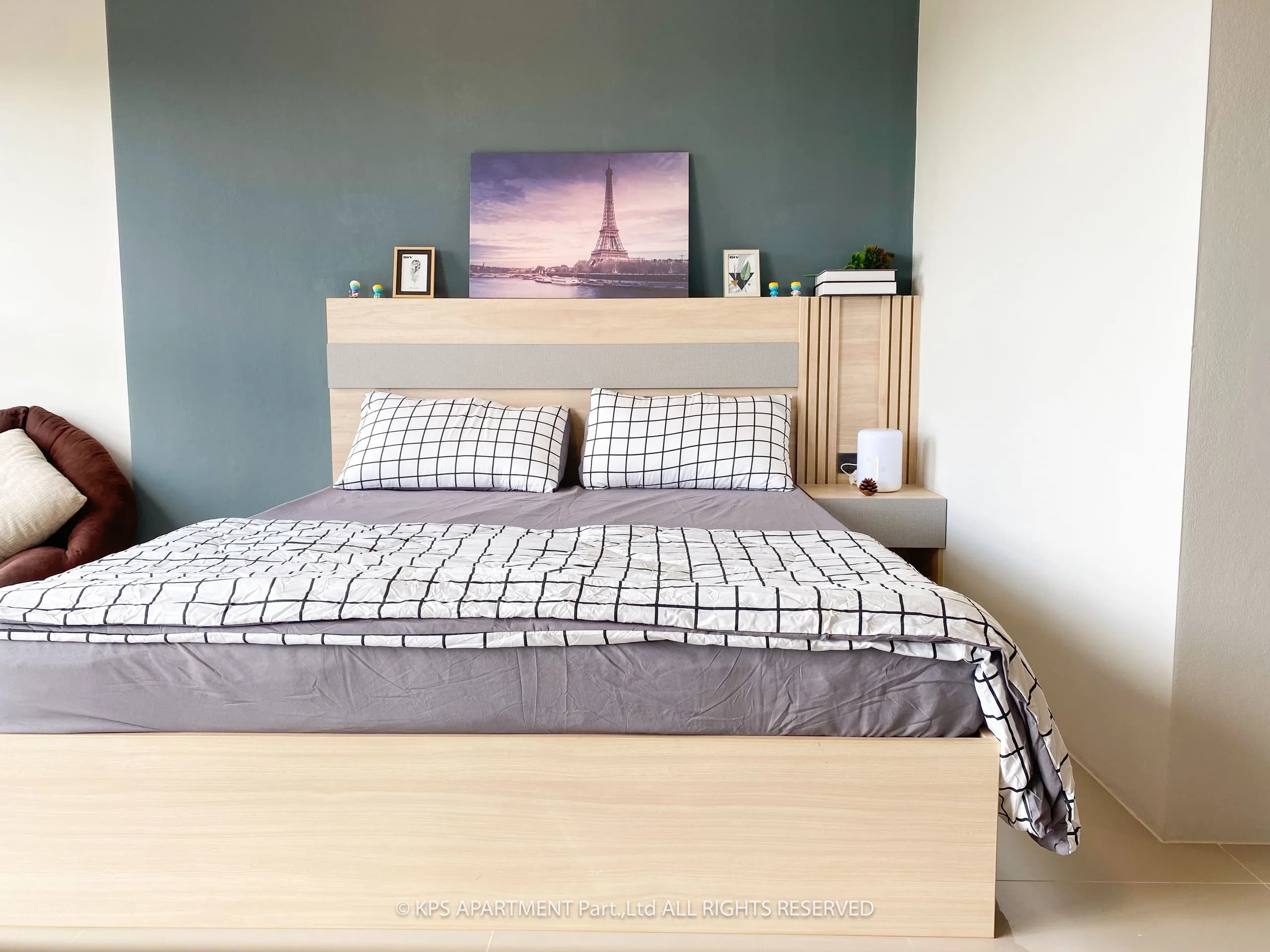 Disewakan Studio Bulanan Furnished dengan Balkon Lebar dan Kulkas Gratis di KPS Residence, Rangsit Khlong 10, di Samping Pabrik GPO foto 6