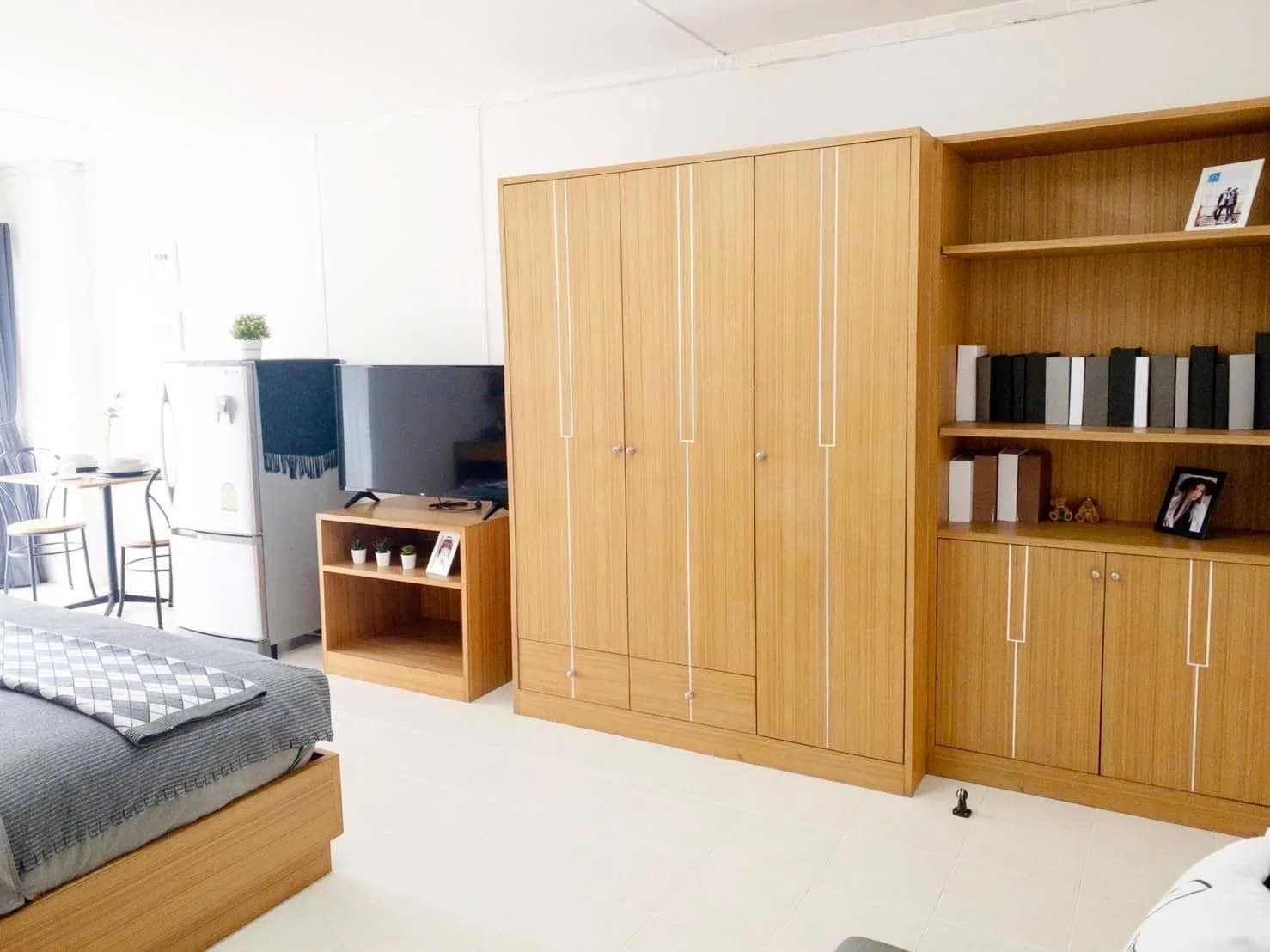 Krongthong Mansion Ratchada, Soi Inthamara 47, Din Daeng: Studio Bulanan Seluas 26-46 m², Sekitar 650 m dari MRT Sutthisan foto 6