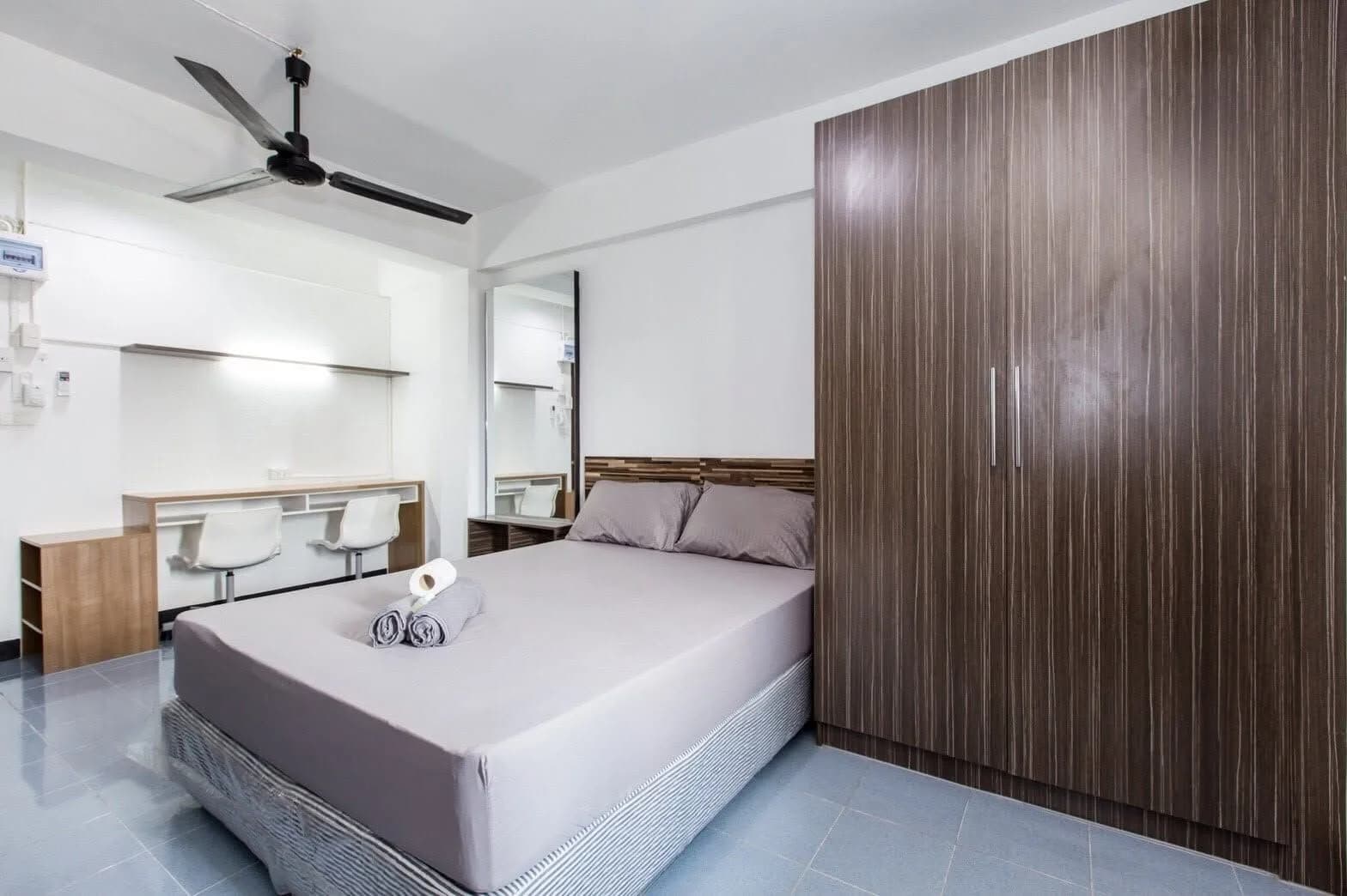 غرف مكيّفة مع صالة رياضية مجانية للإيجار الشهري في Onin Tree House، Khlong Hok East Soi 4، على بعد 170 م من بوابة RMUTT رقم 3 صورة 4
