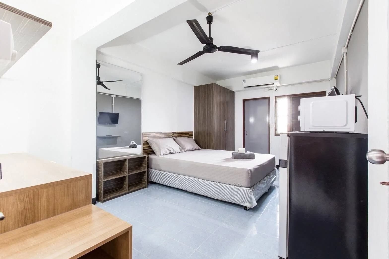 غرف مكيّفة مع صالة رياضية مجانية للإيجار الشهري في Onin Tree House، Khlong Hok East Soi 4، على بعد 170 م من بوابة RMUTT رقم 3 صورة 6