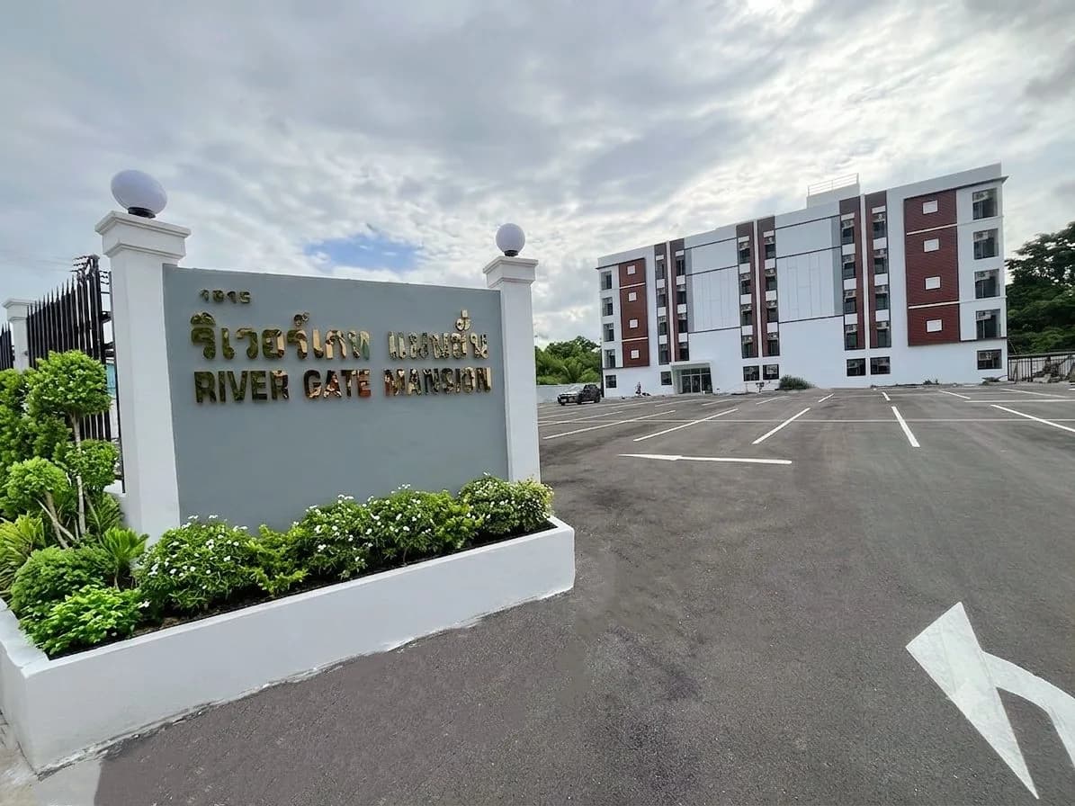 River Gate Mansion ซอยหมู่บ้านภัทรนิเวศน์ เทพารักษ์ ห้องแอร์เฟอร์นิเจอร์ครบรายเดือน ตึกเปิดใหม่ ลานจอดรถกว้าง รูปที่ 7