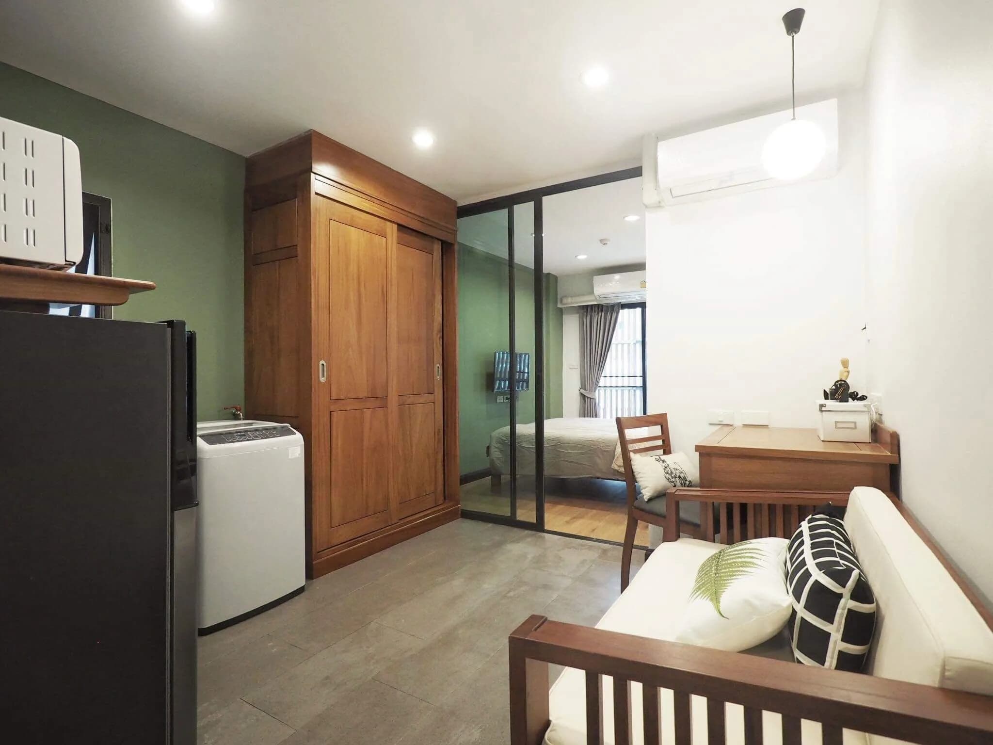 استوديوهات بمساحة 20 م² ووحدات بغرفة نوم واحدة بمساحة 40 م² للإيجار الشهري في Sino 19 Apartment، Sukhumvit 19، Asok، خلف Terminal 21 صورة 2