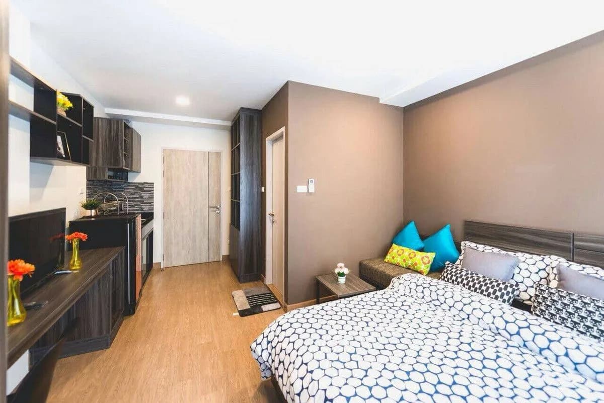 استوديوهات مفروشة ووحدات من 1 غرفة نوم للإيجار الشهري في SiRi Residence Bangkok، Soi Ratchadaphisek 36، على بعد 500 م من جامعة Chandrakasem Rajabhat صورة 6