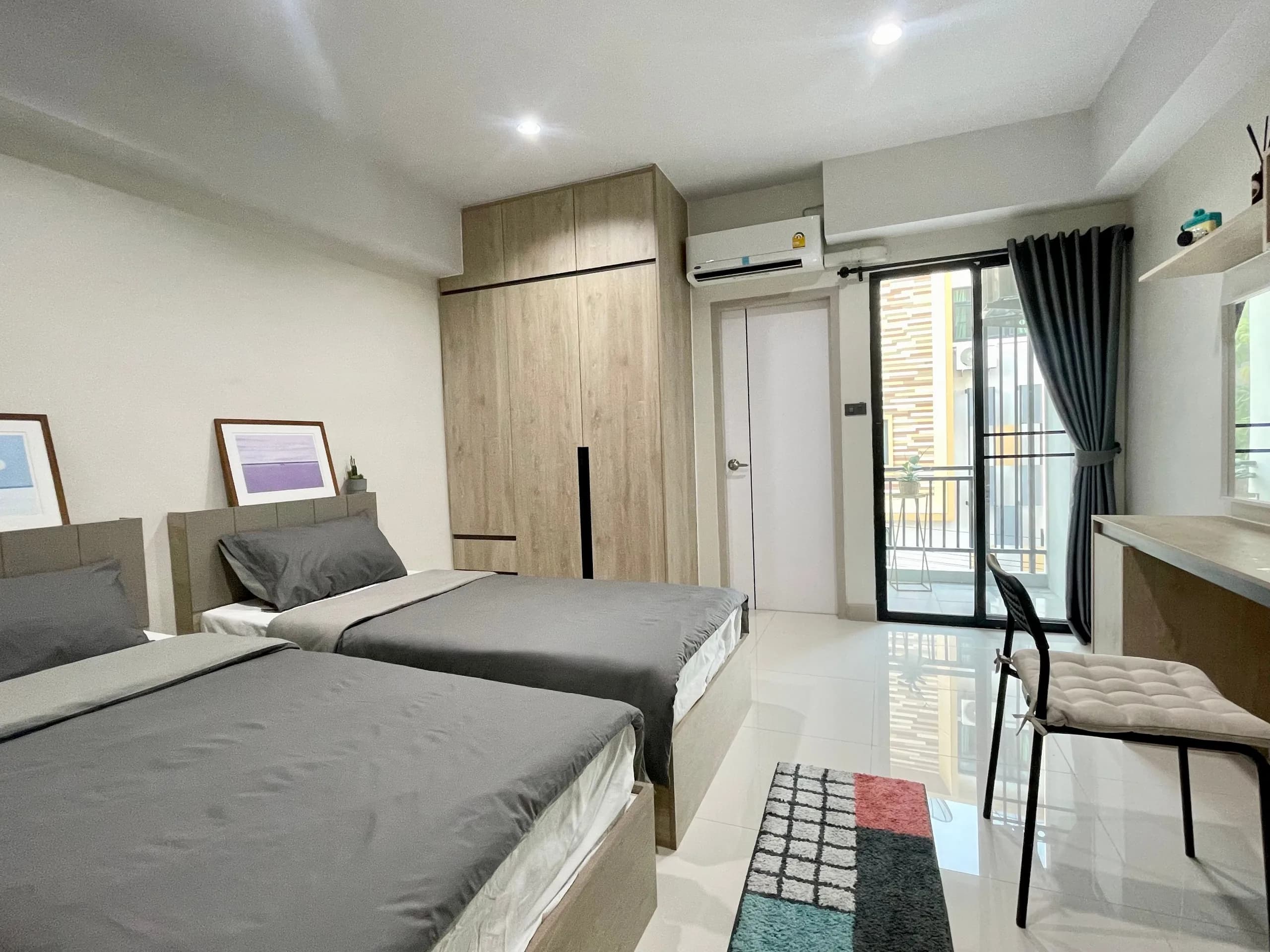 Disewakan Studio Bulanan Furnished di The 50 Residence, Soi Sukhumvit 50, 700 m dari BTS On Nut foto 1