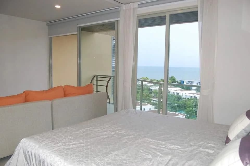 ขายคอนโด Baan Thew Talay Aquamarine ชะอำ 1 ห้องนอน 46.03 ตร.ม. ชั้น 9 วิวทะเล ตกแต่งครบ เจ้าของขายเอง