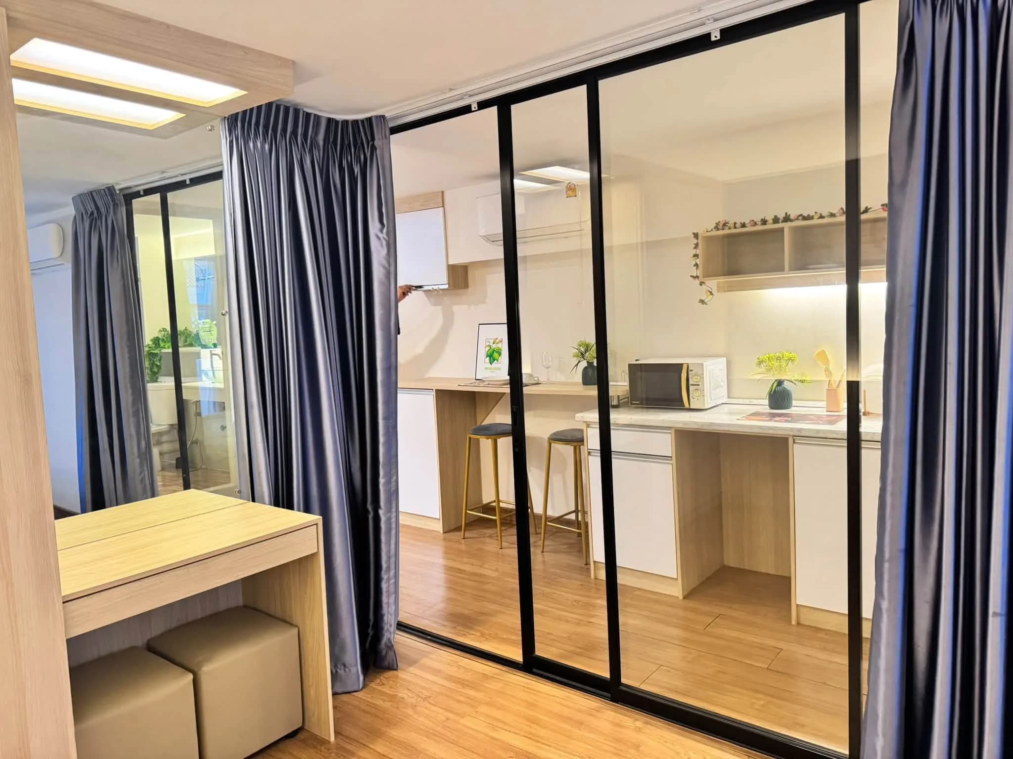 1-Schlafzimmer-Eigentumswohnung zur Miete in Level Condominium, 41.63 m², Building B, 2. Etage, nahe Huachiew Chalermprakiet University Foto 5
