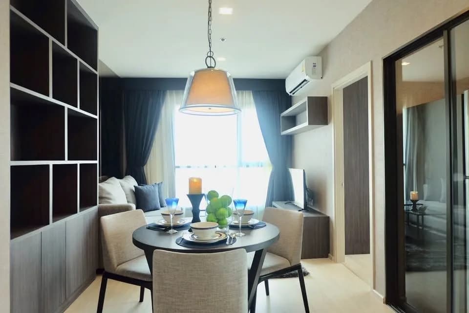 وحدة كوندو زاوية للإيجار في Life Sukhumvit 48: 2 غرف نوم، 49 م²، المبنى N، الطابق 12A، مفروشة، قرب BTS Phra Khanong صورة 2