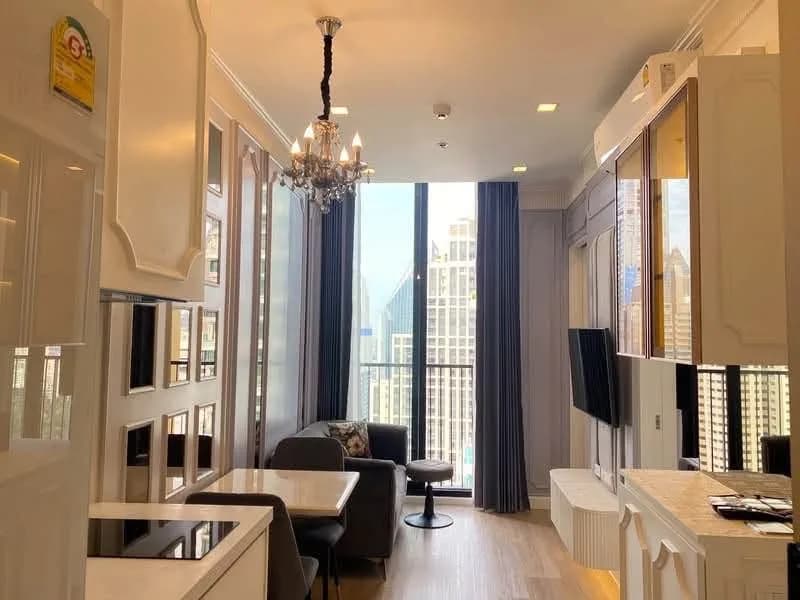 1-Schlafzimmer-Wohnung zur Miete in Noble State 39, 30 m², 20. Etage oder höher, mit Stellplatz, nahe BTS Phrom Phong Foto 5
