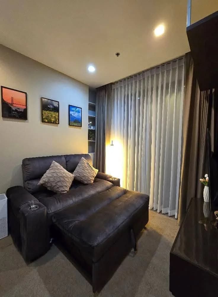1-Schlafzimmer-Condo zur Miete in Quinn Condo Ratchada 17, 35.3 m², Building A, 23. Etage, komplett möbliert, nahe MRT Sutthisan Foto 2