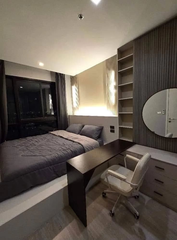 1-Schlafzimmer-Condo zur Miete in Quinn Condo Ratchada 17, 35.3 m², Building A, 23. Etage, komplett möbliert, nahe MRT Sutthisan Foto 3