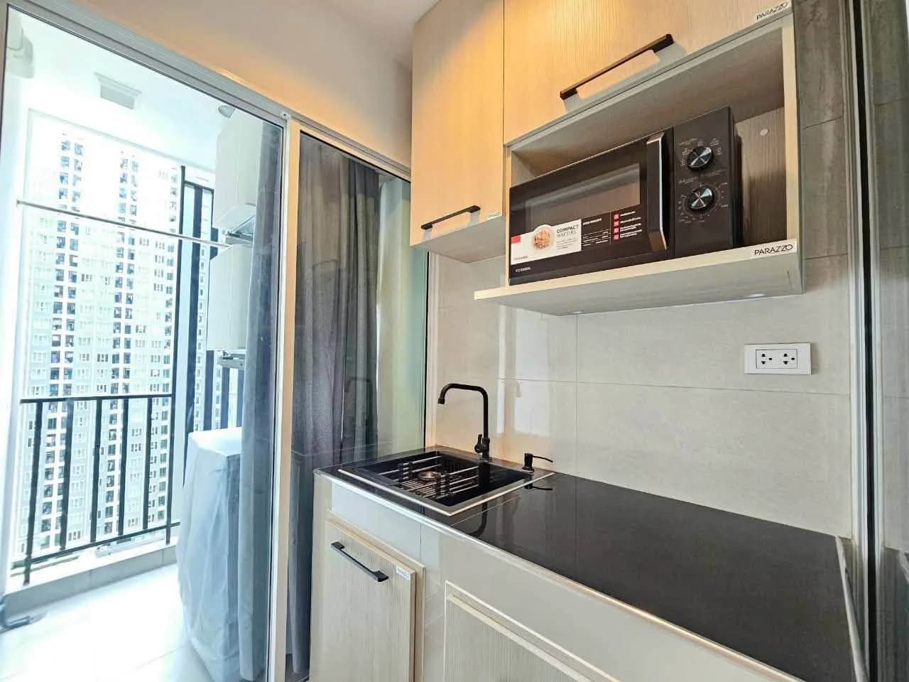 كوندو للإيجار في Regent Home Bangna: 1 غرفة نوم، 28 م²، الطابق 16، مطبخ منفصل، قرب BTS Bang Na صورة 4