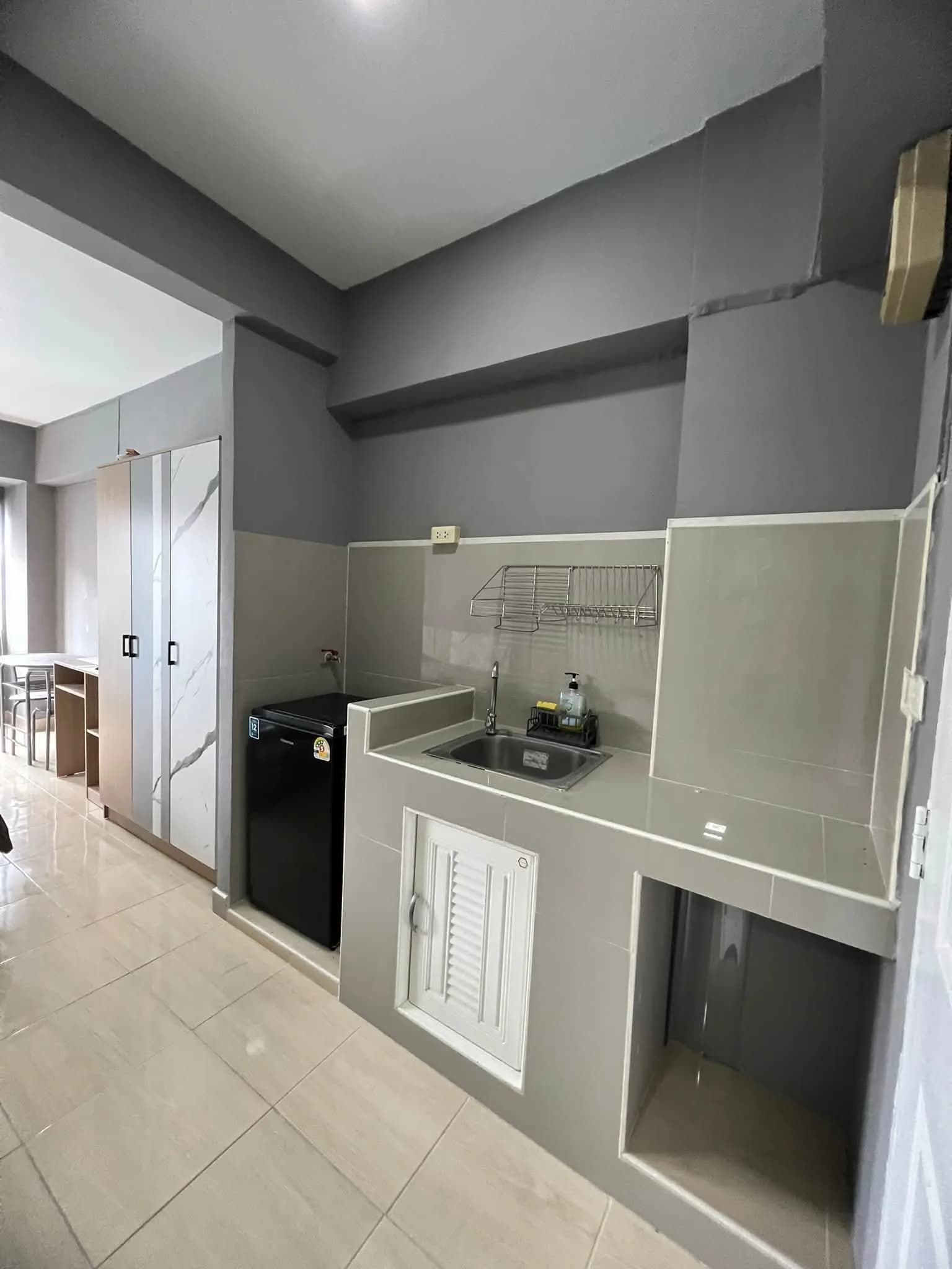 كوندو للإيجار في Sawasdee Bangkok Condominium: استوديو مجدّد حديثًا، شامل رسوم الخدمات المشتركة، يُسمح بالحيوانات الأليفة، قرب Seacon Square صورة 8