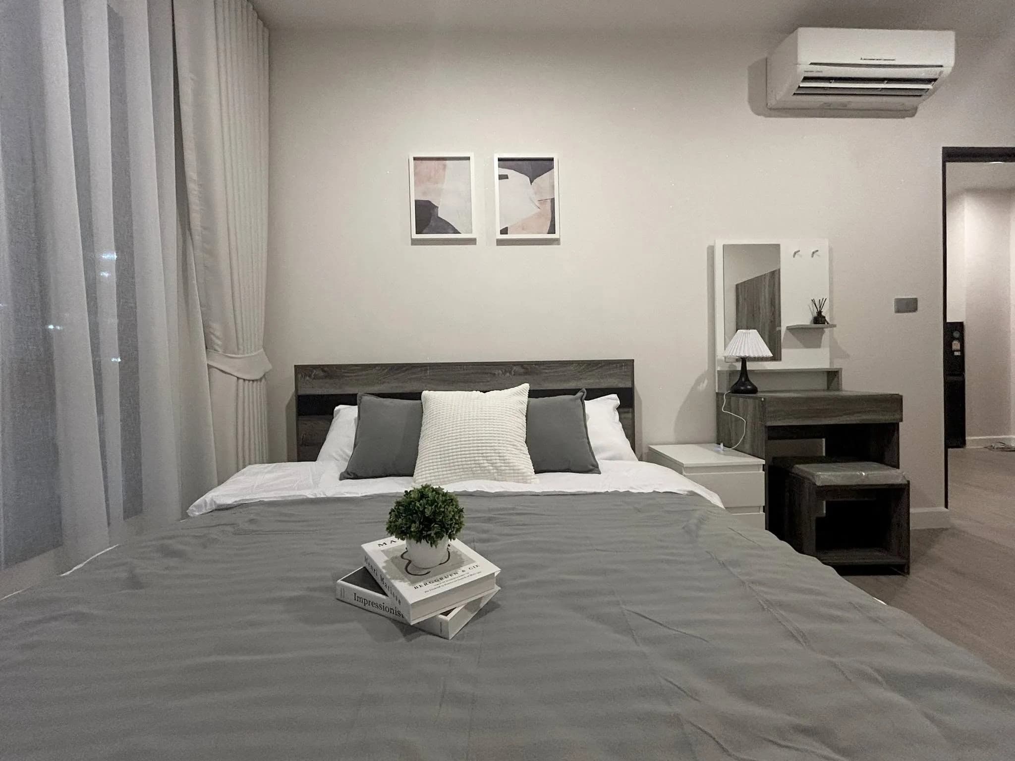 ให้เช่าคอนโด The Sky Sukhumvit 1 ห้องนอน 35 ตร.ม. ตึก E ชั้น 4 วิวสวน ตกแต่งครบ ใกล้ BTS อุดมสุข รูปที่ 7