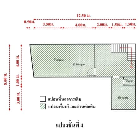 อาคารพาณิชย์ 3 ชั้น ต่อเติมเป็น 5 ชั้น ถนนเจริญกรุง ใกล้ MRT วัดมังกร 4
