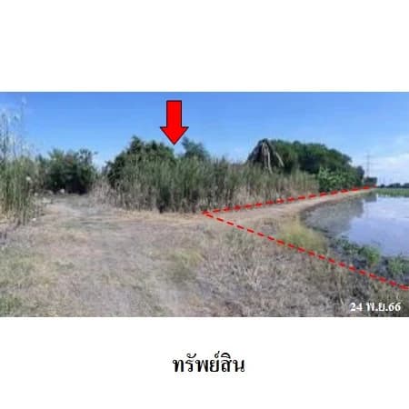 ที่ดิน 54 ไร่ 2 งาน 87.8 ตร.ว. ซอย กศน.บ้านคลองห้าร้อย ไทรน้อย 3