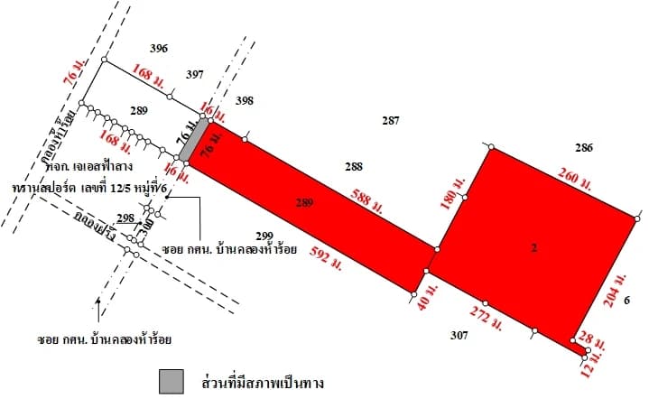ที่ดิน 54 ไร่ 2 งาน 87.8 ตร.ว. ซอย กศน.บ้านคลองห้าร้อย ไทรน้อย รูปที่ 8