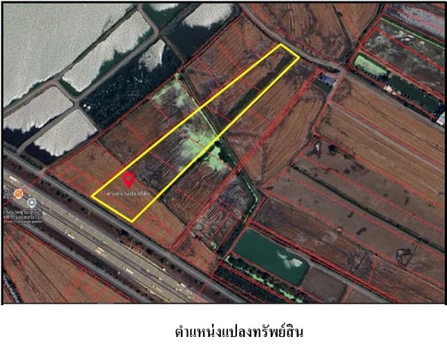 ที่ดิน 12-1-82.6 ไร่ ติดถนนคู่ขนานมอเตอร์เวย์ บางบ่อ มีแนวโครงการคลองผ่าน รูปที่ 7