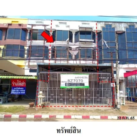 อาคารพาณิชย์ 2 คูหา 3 ชั้นพร้อมชั้นลอย ติดถนนสมโภชเชียงใหม่ 700 ปี