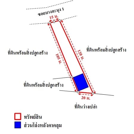 ที่ดินพร้อมโรงเก็บของโล่งหลังคาคลุม ซอยบางละมุง 1 ชลบุรี 471 ตร.ว. รูปที่ 8