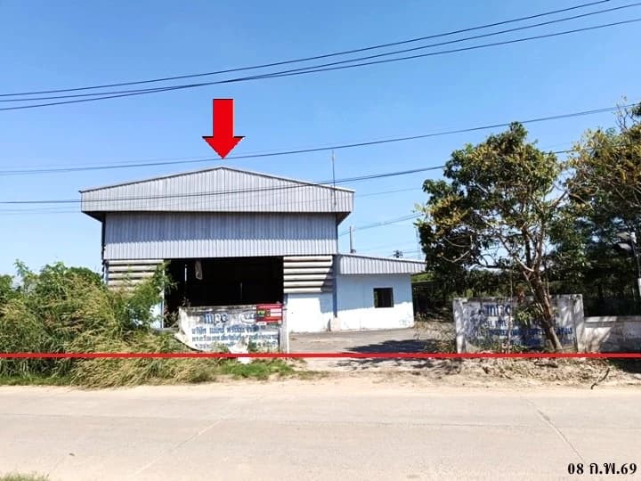 โรงงาน/โกดัง ถนนห้วยขวาง ชลบุรี ที่ดิน 1 ไร่ 6 ตร.ว. 2