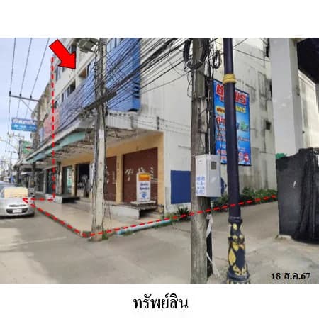 อาคารพาณิชย์หัวมุม 4 ชั้นพร้อมชั้นลอย 4 คูหา ถนนกรมหลวงชุมพร 2