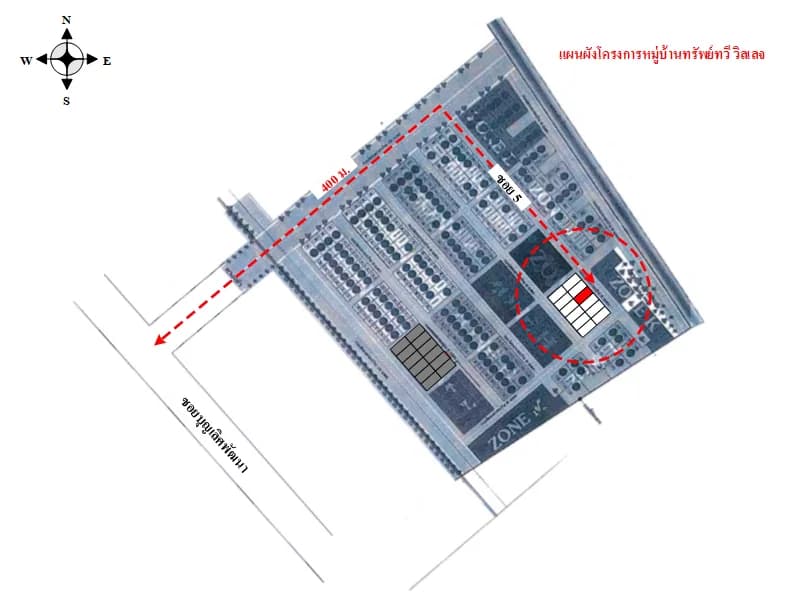 Zweigeschossiges Reihenhaus in Saptawee Village, 19.5 Quadrat-Wah · Auktionsobjekt Foto 6