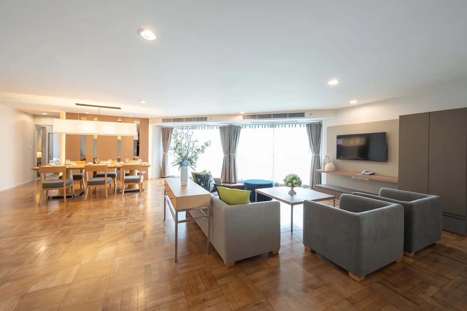 Logement témoin, salon