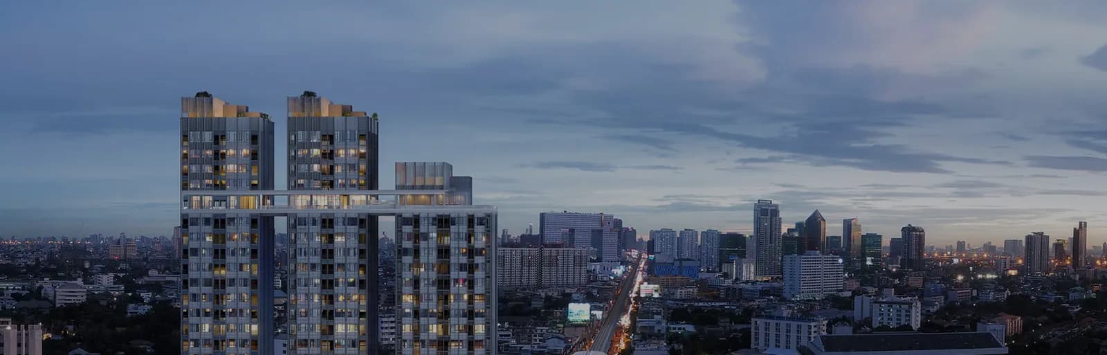 Gedung saat senja