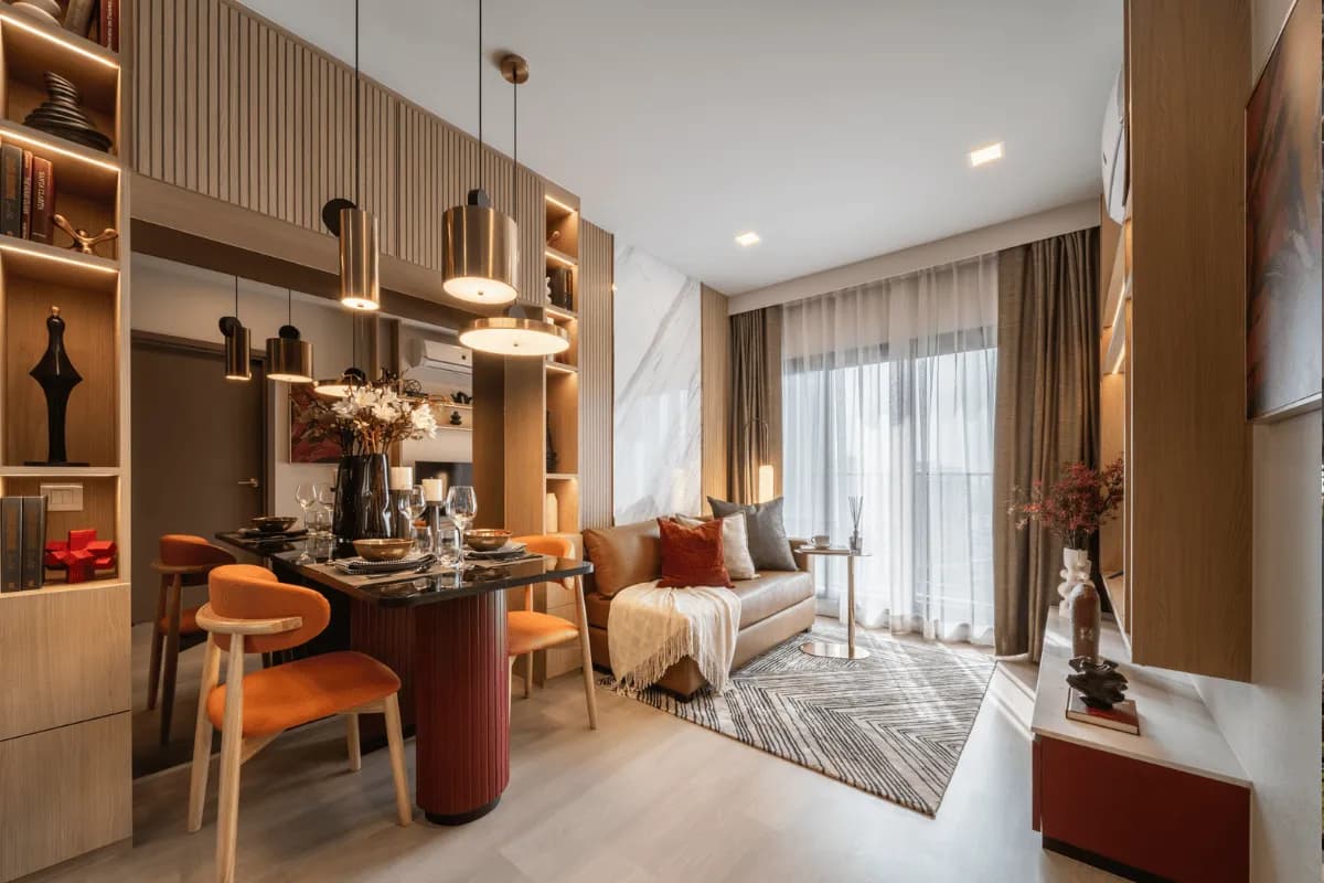 Show unit, living room