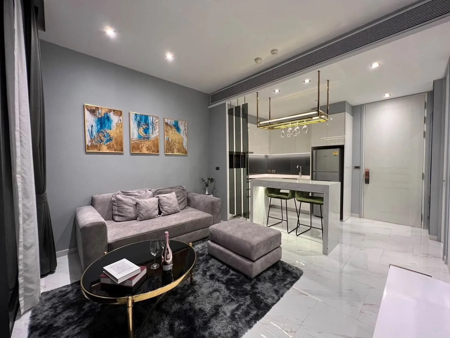 Luxury 1-Bedroom Condo for Rent at Canapaya Residences, 45 sq.m., 17th Floor, West-Facing River and City View, Rama 3 · 1