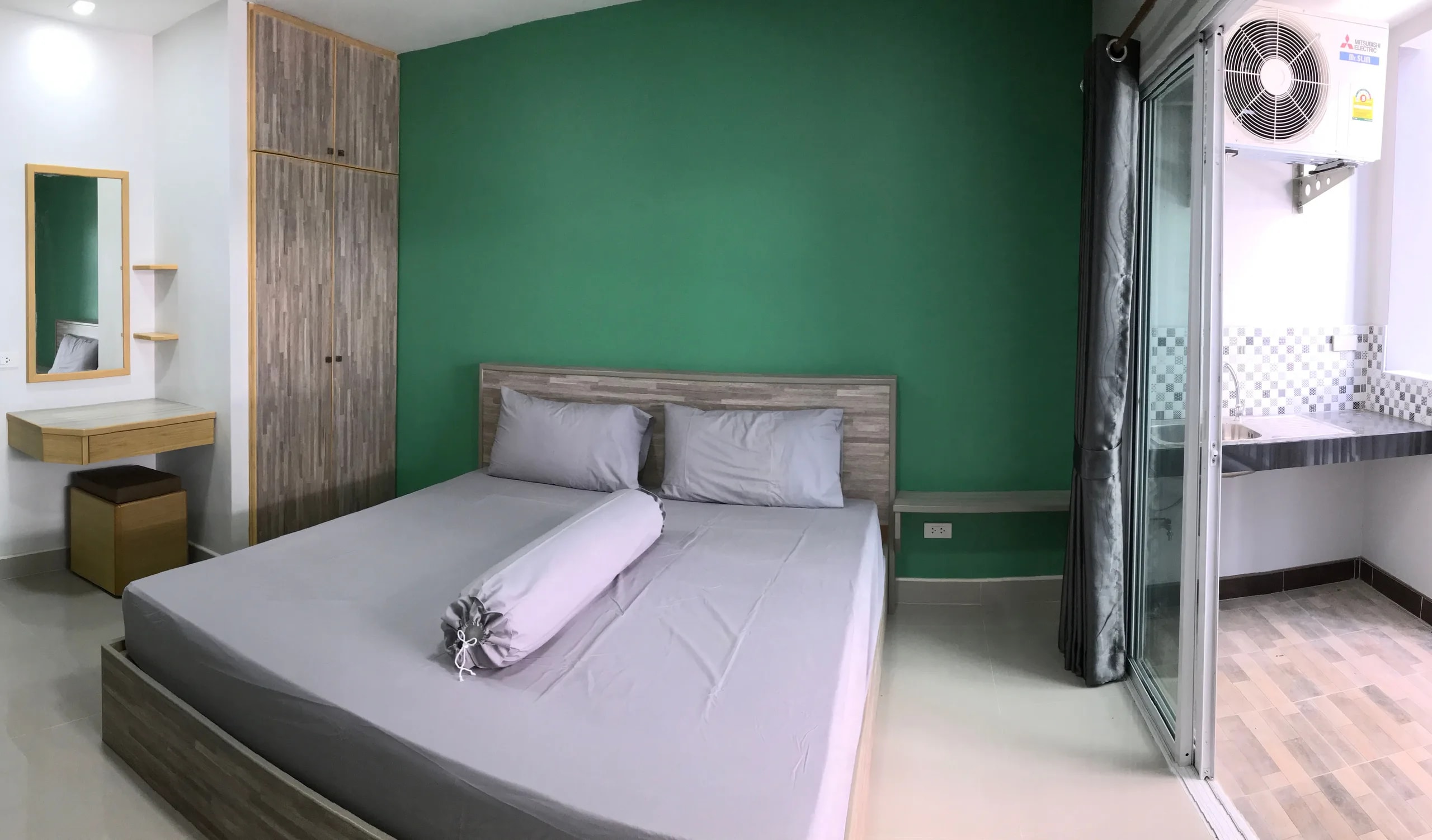 CUBIC Apartment في Soi Sukhumvit Pattaya 71: استوديوهات مكيّفة شهرية 28 م² قرب Big C Place Pattaya Tai · 1