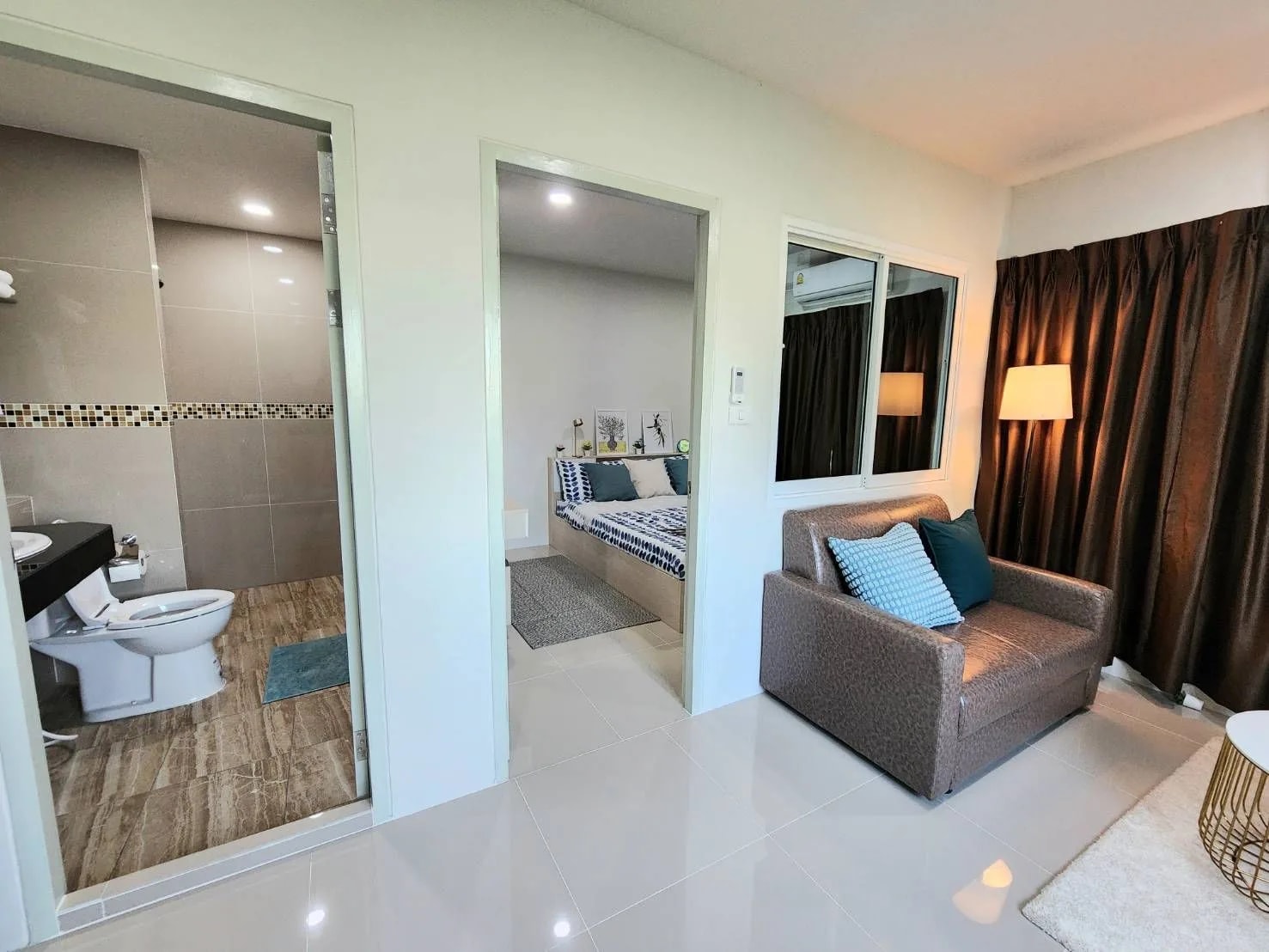 وحدات مفروشة بالكامل من 1 غرفة نوم مع صالة رياضية وحديقة للإيجار الشهري في Serene Room، Soi Songprapha 11، Don Mueang · 1