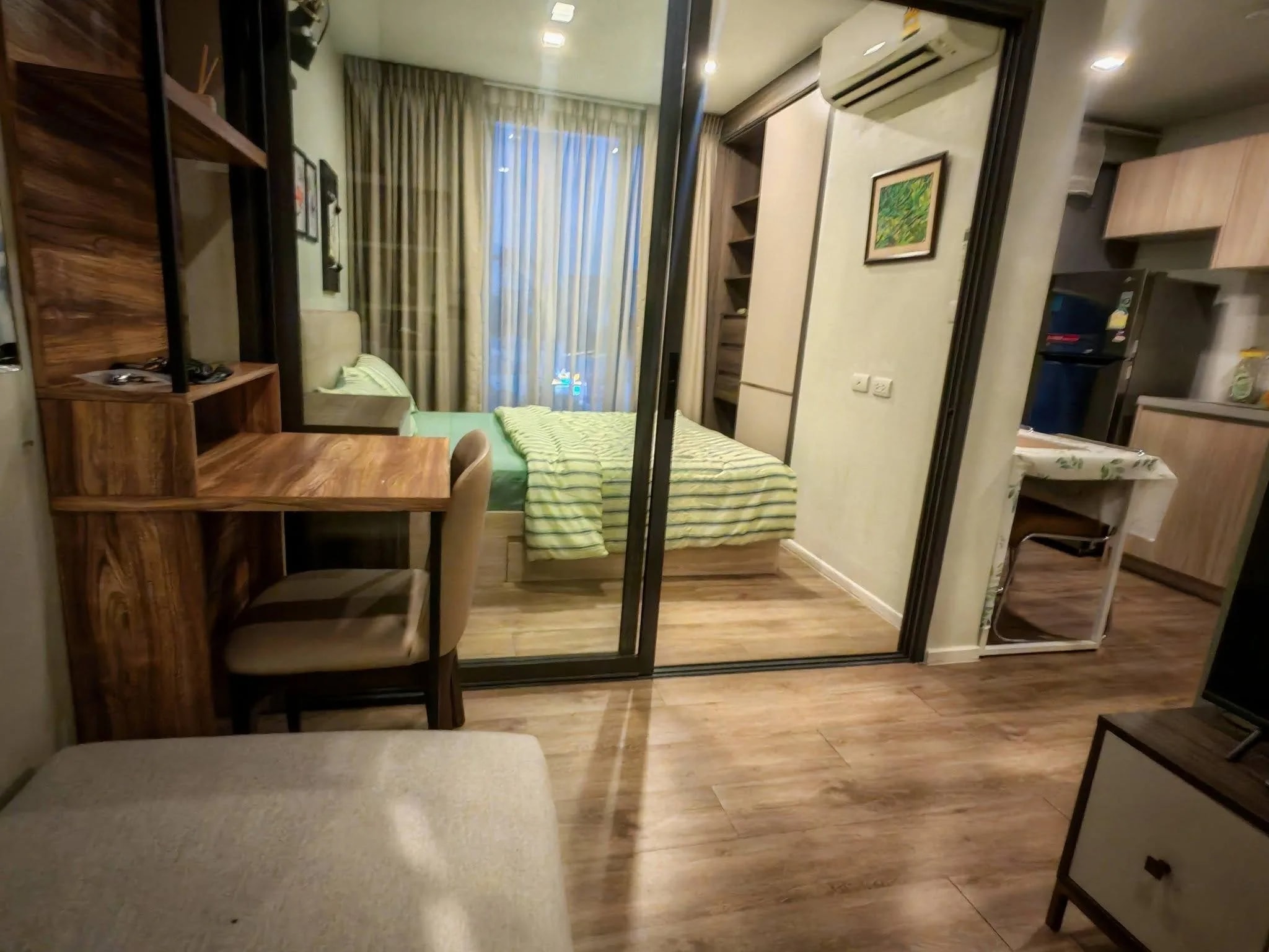 كوندو للبيع أو الإيجار في The Nest Sukhumvit 64: 1 غرفة نوم، 26 م²، الطابق 4، مفروش، شامل Wi-Fi، قرب BTS Udom Suk · 1