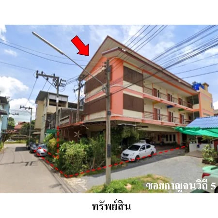 อพาร์ทเมนต์ 3 ชั้น ซอยกาญจนวิถี 5 เมืองสุราษฎร์ฯ 88.2 ตร.ว. · 1