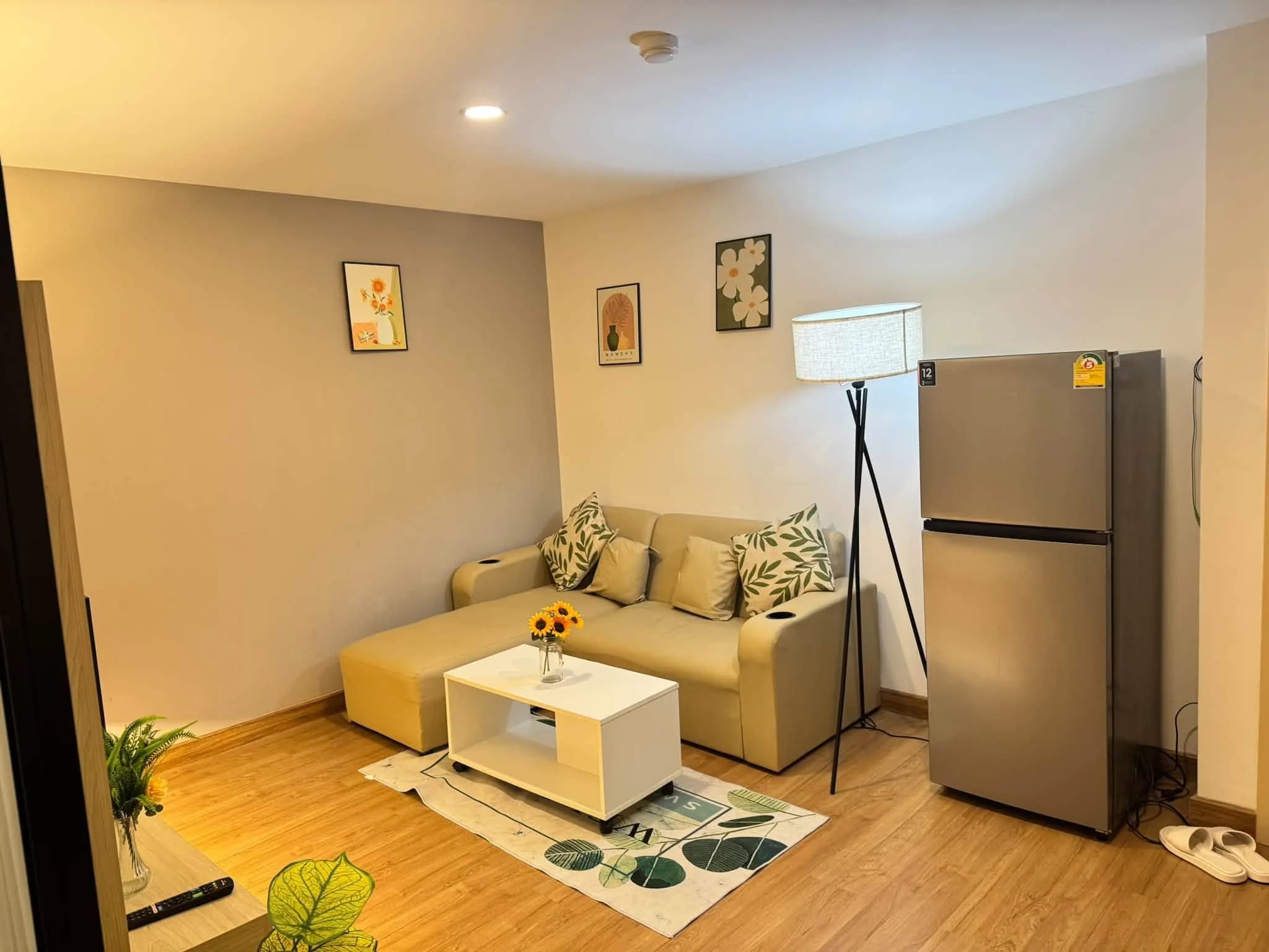 1-Schlafzimmer-Eigentumswohnung zur Miete in Level Condominium, 41.63 m², Building B, 2. Etage, nahe Huachiew Chalermprakiet University