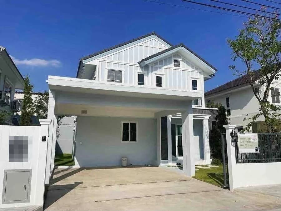 3-Schlafzimmer-Einfamilienhaus zum Verkauf oder zur Miete in Villaggio 2 Srinakarin-Bangna, 50.3 Quadrat-Wah, 137 m², voll möbliert