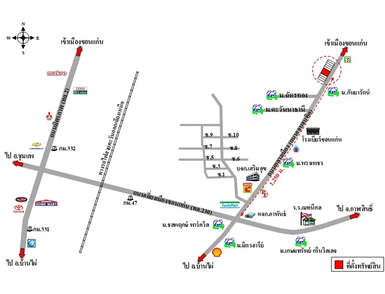 แผนที่การเดินทางจากผู้ลงประกาศ