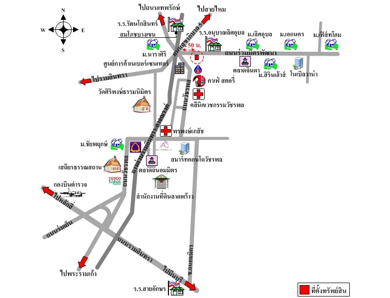 แผนที่การเดินทางจากผู้ลงประกาศ