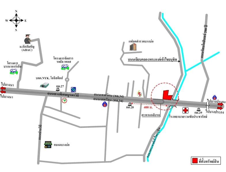 แผนที่การเดินทางจากผู้ลงประกาศ