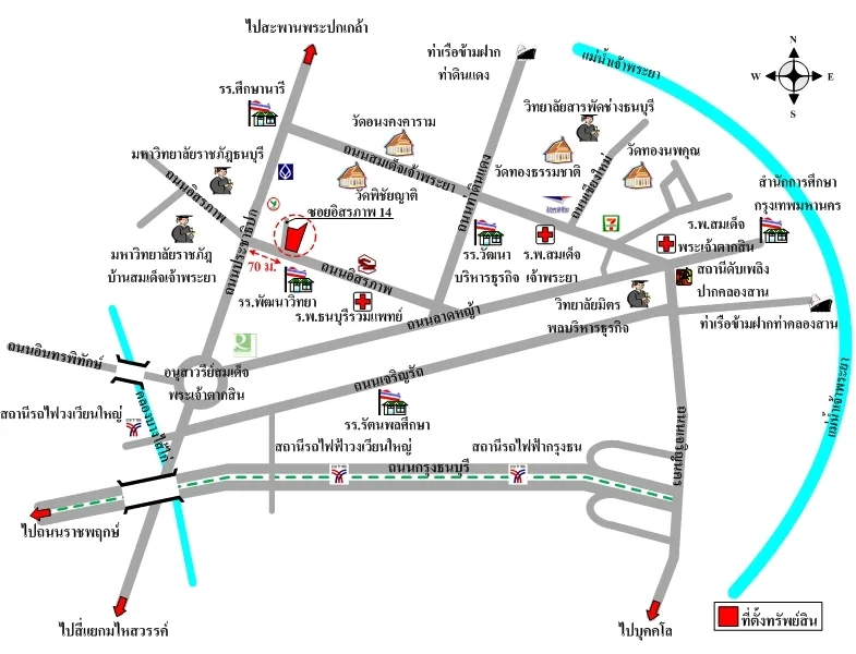 แผนที่การเดินทางจากผู้ลงประกาศ