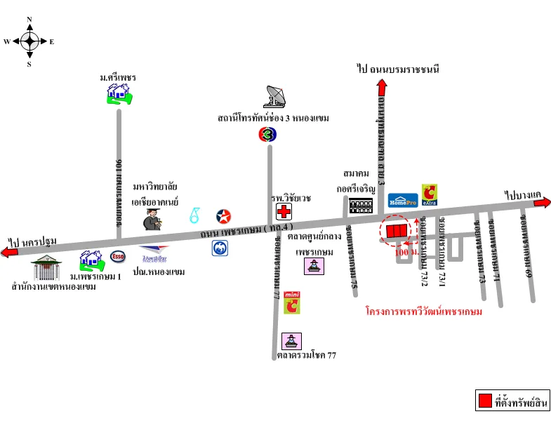 แผนที่การเดินทางจากผู้ลงประกาศ