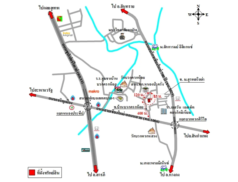 แผนที่การเดินทางจากผู้ลงประกาศ